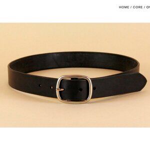 Maximum Henry Core Collection Belt Black Oval belt 1.25'' wide. (READ)